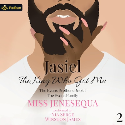 Jasiel, The King Who Got Me – omslag til lydbogen af Miss Jenesequa