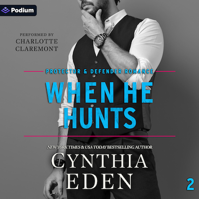 When He Hunts – omslag til lydbogen af Cynthia Eden