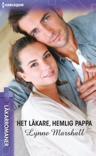 Het läkare, hemlig pappa – omslag till ljudboken av Lynne Marshall