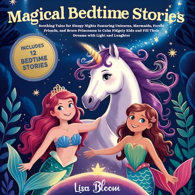 Magical Bedtime Stories – omslag til lydbogen af Lisa Bloom