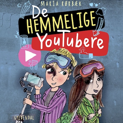 De Hemmelige Youtubere – omslag til lydbogen af Maria Rørbæk