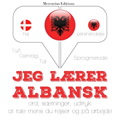 Jeg lærer albansk – omslag til lydbogen af JM Gardner