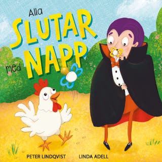 Alla slutar med napp (Läs & lyssna) – omslag till ljudboken av Peter Lindqvist
