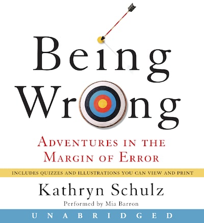 Being Wrong – omslag til lydbogen af Kathryn Schulz