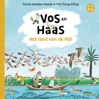 Het land van de Nijl – omslag van het luisterboek van Thé Tjong-Khing, Sylvia Vanden Heede