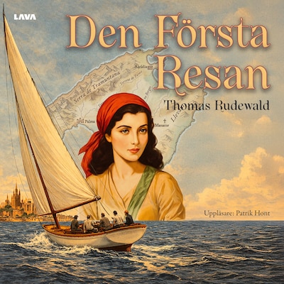 Den första resan – omslag till ljudboken av Thomas Rudewald