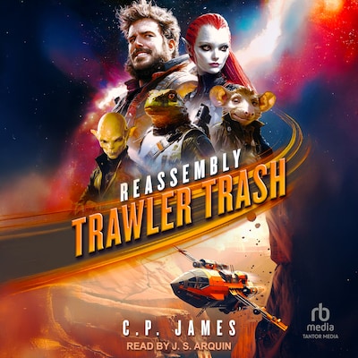 Trawler Trash – omslag til lydbogen af C. P. James
