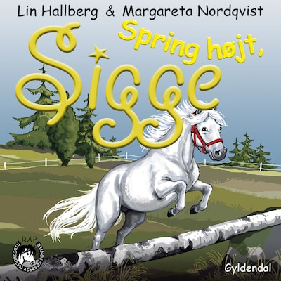 RAP-klubben 9 - Spring højt, Sigge – omslag til lydbogen af Lin Hallberg