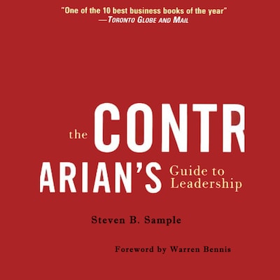 The Contrarian's Guide to Leadership – omslag til lydbogen af Steven B. Sample