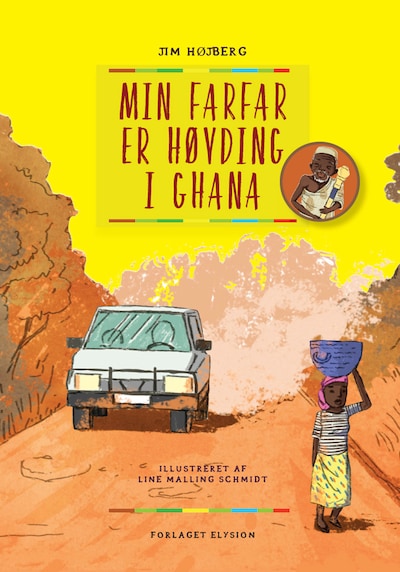 Min farfar er høvding i Ghana – omslag til lydbogen af Jim Højberg