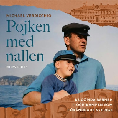 Pojken med nallen – omslag till ljudboken av Michael Verdicchio