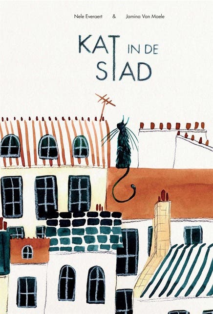 Kat in de stad – omslag van het luisterboek van Jamina Van Maele,Nele Everaert