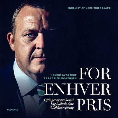 For enhver pris – omslag til lydbogen af Henrik Qvortrup, Lars Trier Mogensen
