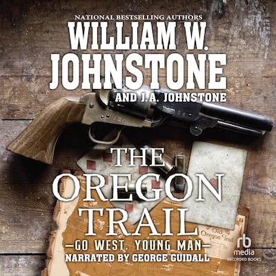 The Oregon Trail – omslag til lydbogen af William W. Johnstone, J.A. Johnstone