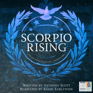 Scorpio Rising: Book I of the Age of Cain Saga - A Dovelets Story – omslag till ljudboken av Anthony Scott