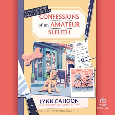Confessions of an Amateur Sleuth – omslag til lydbogen af Lynn Cahoon