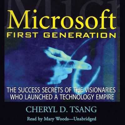 Microsoft First Generation – omslag til lydbogen af Cheryl Tsang