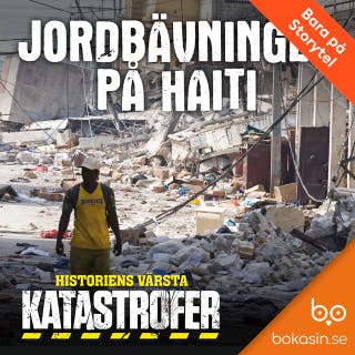 Jordbävningen på Haiti – omslag till ljudboken av Bokasin