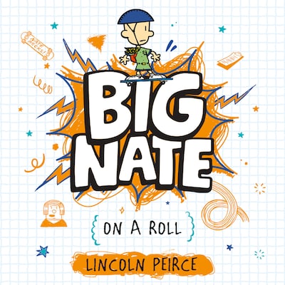 Big Nate on a Roll – omslag til lydbogen af Lincoln Peirce