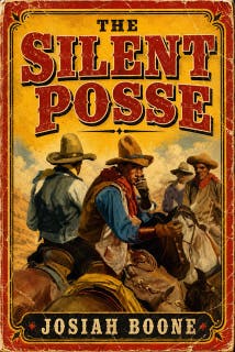 The Silent Posse: A Classic Western – omslag till ljudboken av Josiah Boone