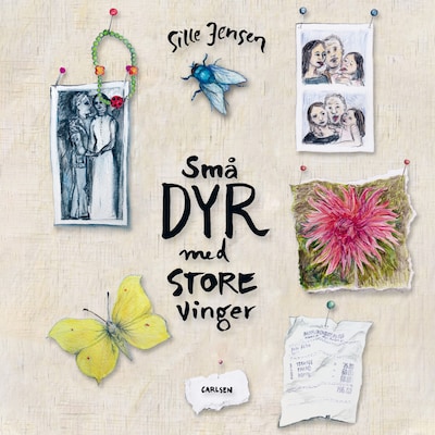 Små dyr med store vinger – omslag til lydbogen af Sille Jensen