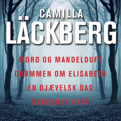 Mord og mandelduft med mere – omslag til lydbogen af Camilla Läckberg