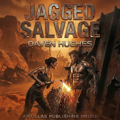 Jagged Salvage – omslag til lydbogen af Daven Hughes