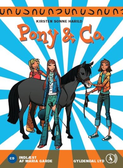 Pony & Co. 1 - Pony & Co. – omslag til lydbogen af Kirsten Sonne Harild