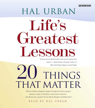 Life's Greatest Lessons – omslag til lydbogen af Hal Urban
