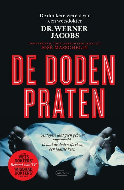 De doden praten – omslag van het luisterboek van José Masschelin,Werner Jacobs