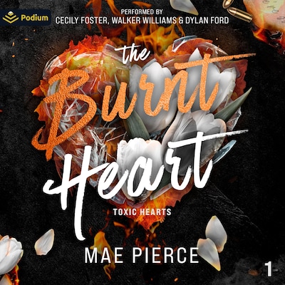 The Burnt Heart – omslag til lydbogen af Mae Pierce