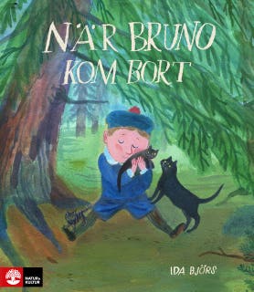 När Bruno kom bort – omslag till ljudboken av Ida Björs