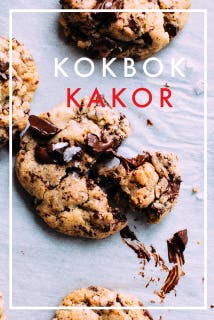 KOKBOK KAKOR – omslag till ljudboken av Nicotext Förlag
