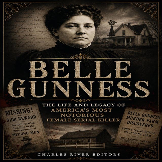Belle Gunness: The Life and Legacy of America’s Most Notorious Female Serial Killer – omslag til lydbogen af Charles River Editors