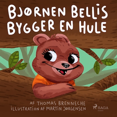 Bjørnen Bellis bygger en hule – omslag til lydbogen af Thomas Banke Brenneche