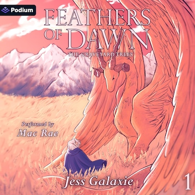 Feathers of Dawn – omslag til lydbogen af Jess Galaxie