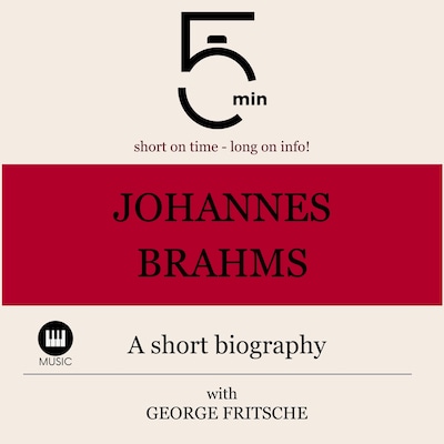 Johannes Brahms: A short biography – omslag til lydbogen af 5 Minutes, 5 Minute Biographies, George Fritsche