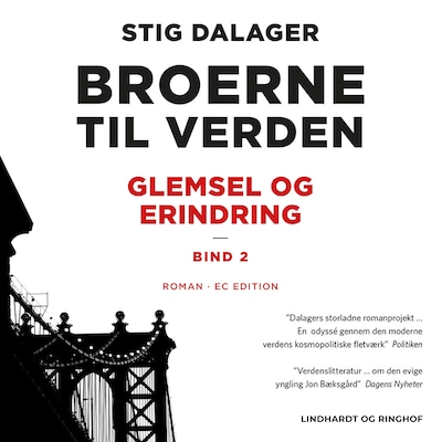 Glemsel og erindring - Broerne til verden 2 – omslag til lydbogen af Stig Dalager