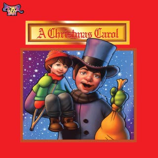 A Christmas Carol – omslag till ljudboken av Donald Kasen