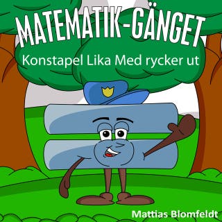 Konstapel Lika Med rycker ut – omslag till ljudboken av Mattias Blomfeldt