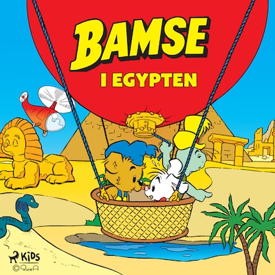 Bamse i Egypten – omslag til lydbogen af Rune Andréasson
