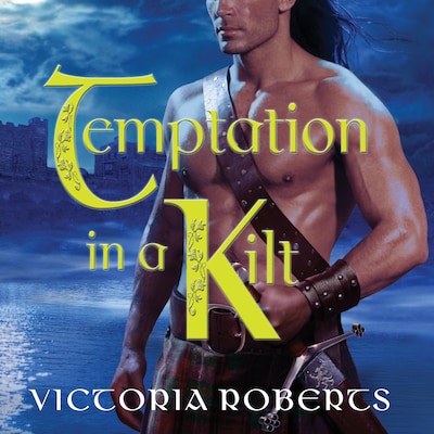 Temptation in a Kilt – omslag til lydbogen af Victoria Roberts