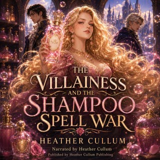 The Villainess and the Shampoo Spell War: A witty fantasy romance of magical cosmetics, enchanted hair wash, friendship, and courtship disaster – omslag till ljudboken av Heather Cullum