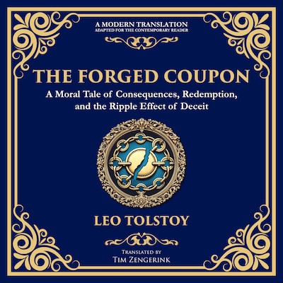 The Forged Coupon – omslag til lydbogen af Leo Tolstoy, Tim Zengerink