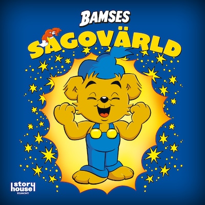 Bamses sagovärld – omslag till ljudboken av Susanne Adolfsson, Thure Gunnarsson, Mimmi Arvidsson