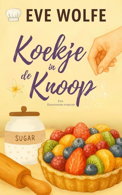 Koekje in de knoop: Een omegaverse romantische komedie met reverse harem – omslag van het luisterboek van Eve Wolfe