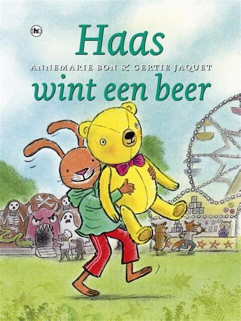 Haas wint een beer – omslag van het luisterboek van Annemarie Bon