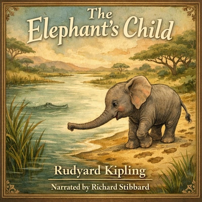 The Elephant's Child – omslag til lydbogen af Rudyard Kipling