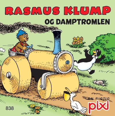 Rasmus Klump 4 - Damptromlen og Rasmus Klump hjælper Pips – omslag til lydbogen af Carla Og Vilh. Hansen