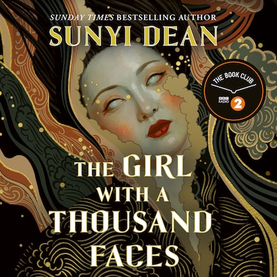 The Girl with a Thousand Faces – omslag til lydbogen af Sunyi Dean